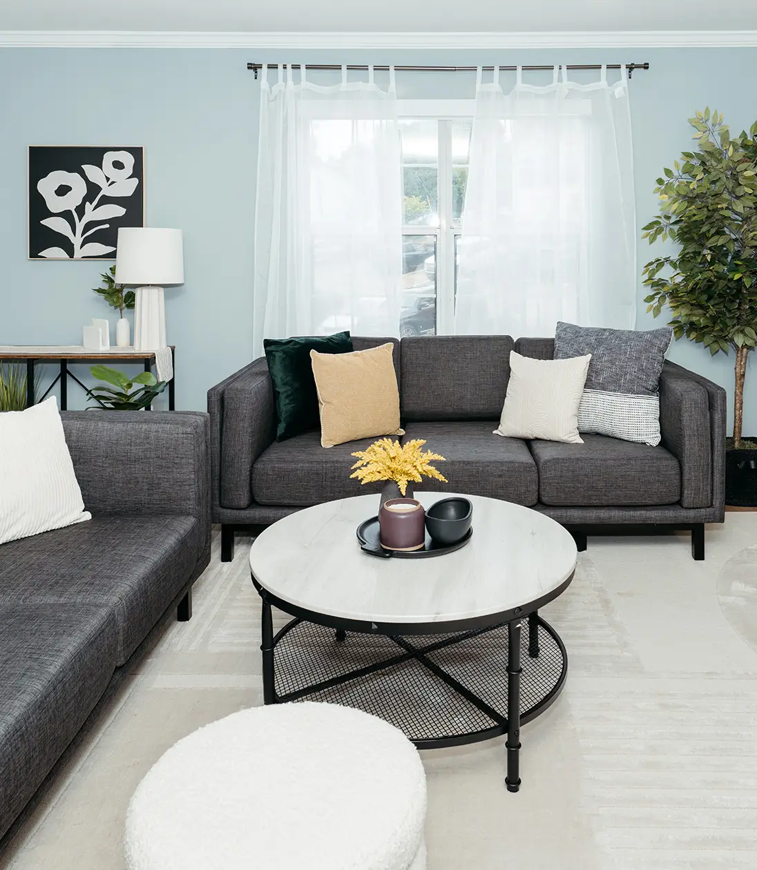 furnished living space
