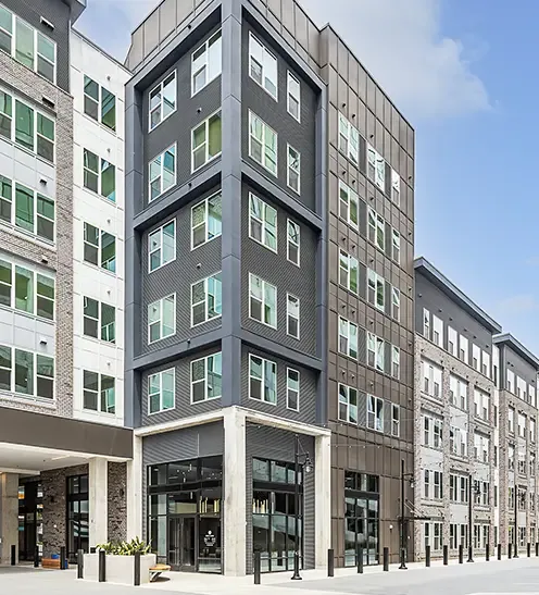The Rive Atlanta high-rise apartment building exterior